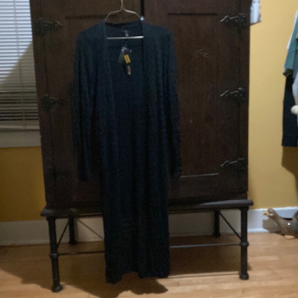 Black Duster Cardigan